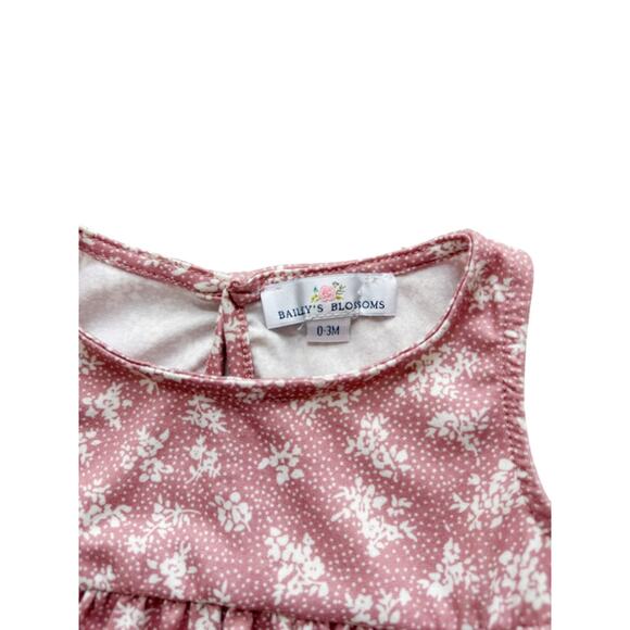Bailey's Blossoms Floral Romper Size 0-3m - Picture 3 of 3